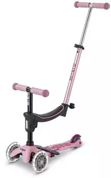 Micro Mobility Mini2Grow Deluxe 2.0 LED 4-in-1-Roller, dusty rose (MMD382)