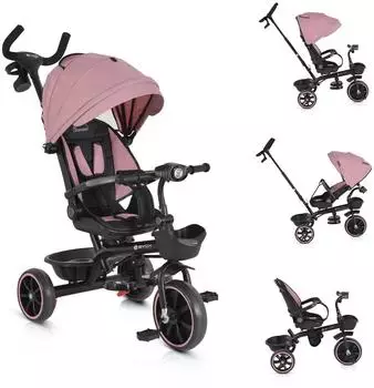 byox Tricycle Summer Dreirad klappbare Fußstütze, Musik, rosa