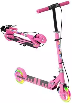 AIYAPLAY Kinderroller, klappbar, leuchtende Räder, rosa (371-053V00PK)