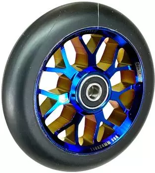 Fantic26 Spy7 Stunt-Scooter Rolle 110mm, Blauchrome/PU schwarz (ABEC-11)