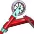 F26 Jumpstart M Stunt-Scooter transparent rot/türkis H=81cm