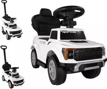 Lemodo Ford F-150 Rutschauto wei&szlig; mit Schiebestange (PT020_W)