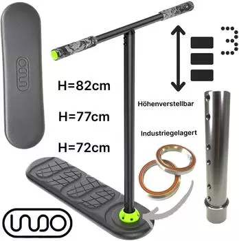 Fantic26 Pro Fusion Vario Trampolin Stunt-Scooter, h&ouml;henverstellbar 72-82cm