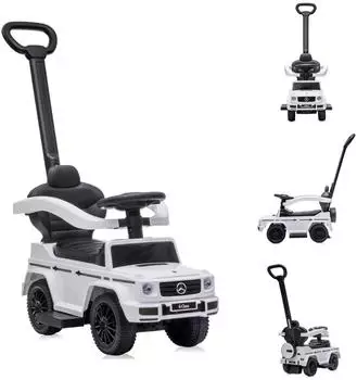 Lorelli Mercedes Benz G350 Rutschauto mit Schubstange, weiß (10400090002)