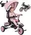 AIYAPLAY Dreirad 6in1 mit Schubstange, drehbarem Sitz, faltbar, rosa, 1-5 Jahre (370-406V00PK)
