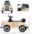 AIYAPLAY Rutschauto mit Stauraum und Kippschutz, beige, 77,5x41,5x45cm