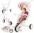 HyperMotion Tobi Forest 8-in-1 Dreirad, 360° drehbarer Sitz, faltbar, rosa