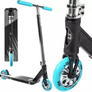 CORE Action Sports CD1 Stunt Scooter 78cm, chrome/t&uuml;rkis
