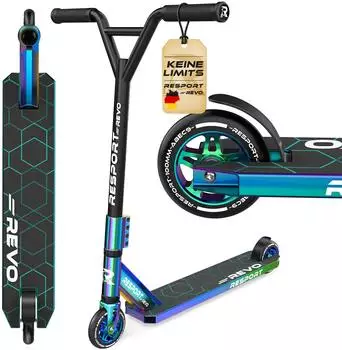 Re-Sport REVO Stunt Scooter 100mm PU Wheels, Y-Bar, ABEC 9 (REVO)