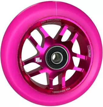 Fantic26 BASE Stunt-Scooter Rolle 100mm ABEC-11, pink