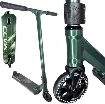 F26 Viral Kaos Pro Stunt-Scooter 110mm ABEC 11, H=87cm, Forest