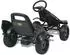 vidaXL Pedal Go-Kart mit verstellbarem Sitz schwarz