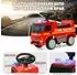 Costway Kinder-Feuerwehrauto 2-in-1 Rutsch- & Schiebeauto, Sirene, rot (TQ10007RE)