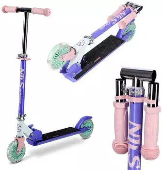 NILS Extreme HD120L Cityroller klappbar LED-Reifen violett (HD120L)