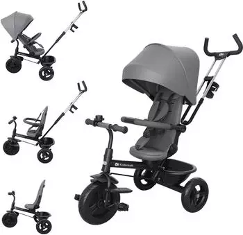 Kinderkraft ASTON 2 Dreirad mitwachsend, grau (KRASTO02GRYPL00)