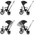 Chipolino Tricycle Urban Dreirad, klappbar, Lenker mit Licht, Sitz drehbar, schwarz