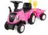 Lemodo Rutschauto Traktor New Holland mit Anhänger, pink (New Holland)