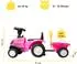 Lemodo Rutschauto Traktor New Holland mit Anhänger, pink (New Holland)