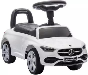 AIYAPLAY Mercedes-Benz C-Class Rutschfahrzeug mit Hupe, wei&szlig;, 18-36 Monate