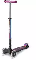 Micro MMD405, Micro Scooter Maxi Micro Deluxe Foldable LED Neochrome Purple,