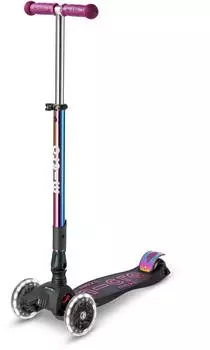 Micro Mobility Maxi Micro Deluxe Foldable LED, 3-Rad-Kinderroller, 5-12 Jahre