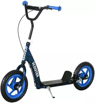 AIYAPLAY Kinder-Tretroller mit verstellbarem Lenker, 11,8 Zoll, Stahl, blau