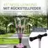 Juskys Lumox Dreiradscooter klappbar, LED-Räder, rosa