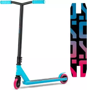 SOKE GO Freestyle Stunt Scooter, t&uuml;rkis, 100mm R&auml;der ABEC-9