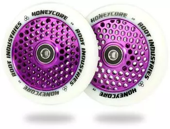 ROOT INDUSTRIES Honeycore Stunt-Scooter Rolle 110mm lila/PU wei&szlig; (2er-Pack)