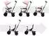 Kinderkraft Freeway 2 Dreirad mit Schiebegriff, 360° drehbarer Sitz, rosa