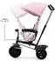 Kinderkraft Freeway 2 Dreirad mit Schiebegriff, 360° drehbarer Sitz, rosa