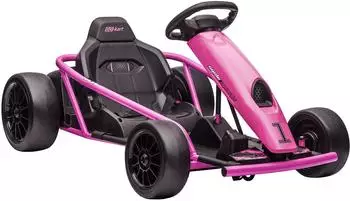 HomCom Elektro Go-Kart 24V Drift-Funktion, rosa, 8-12 Jahre (370-303V90PK)