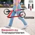 Rollkönig Scooter für Kinder ab 5 Jahren, faltbar rot
