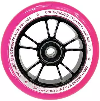 Blunt Stunt-Scooter Ersatzrolle 100mm 88A, schwarz/pink (ABEC 9)