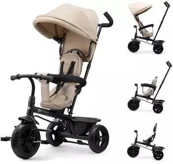 Kinderkraft Freeway 2 Dreirad 360&deg; drehbarer Sitz, beige (KRFRWA02BEG0000)
