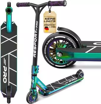 Re-Sport Revo Pro Stunt Scooter 110mm PU Wheels, Y-Bar, ABEC 9 (RSRPKS-005)