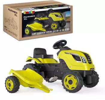 Smoby Tractor Farmer XL with trailer green (710130)