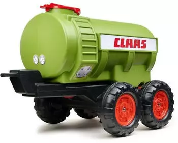 Falk Claas Anhänger mit Wassertonne kompatibel mit Trettraktor & Bagger