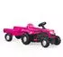 Dolu Kindertraktor mit Anhänger Einhorn Rosa