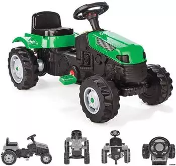 Pilsan Active Kindertraktor mit Pedalen, gr&uuml;n, ab 3 Jahre (07314)
