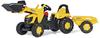 rolly toys Trettraktor rollyKid JCB, mit Lader und Anhänger gelb/schwarz,...