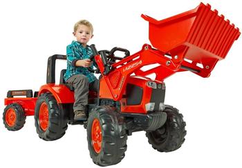 Falquet & Cie Falk Traktor Kubota M135GX + Schaufel + Anh&auml;nger (2060AM)