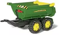 ROLLY TOYS 122165, ROLLY TOYS RollyTrailer John Deere Anh&auml;nger Halfpipe (Gr&uuml;n)