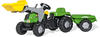 ROLLY TOYS 023134, ROLLY TOYS RollyKid X Traktor mit Lader und Anhänger (Grün)