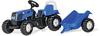 rolly toys Trettraktor rollyKid Landini mit Anhänger blau, Spielzeug für...