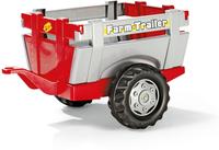 ROLLY TOYS 122097, ROLLY TOYS RollyTrailer Anh&auml;nger Farm (Rot-Silber)