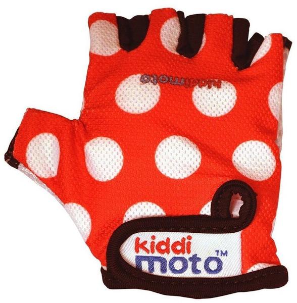 Kiddi moto Kids Bike Gloves Red Dotty