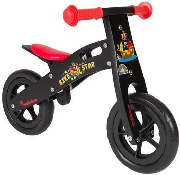 Bikestar Kinderlaufrad Holz 10" schwarz