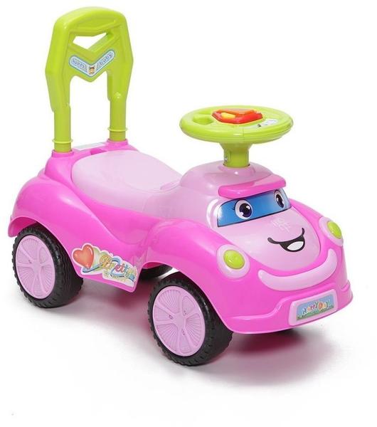 Moni Rutscher, Kinderauto Pretty mit Musik, Licht und leuchtenden Tasten am Lenkrad rosa