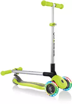 Globber Primo Foldable Lights grün